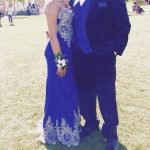 Royal blue prom dress